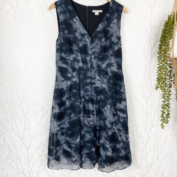 COLDWATER CREEK Watercolor Fit & Flare Mini Dress - Picture 1 of 9